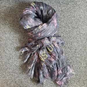 Rare EUC Authentic Louis Vuitton Blurry Violet Silver Large Grande Stole